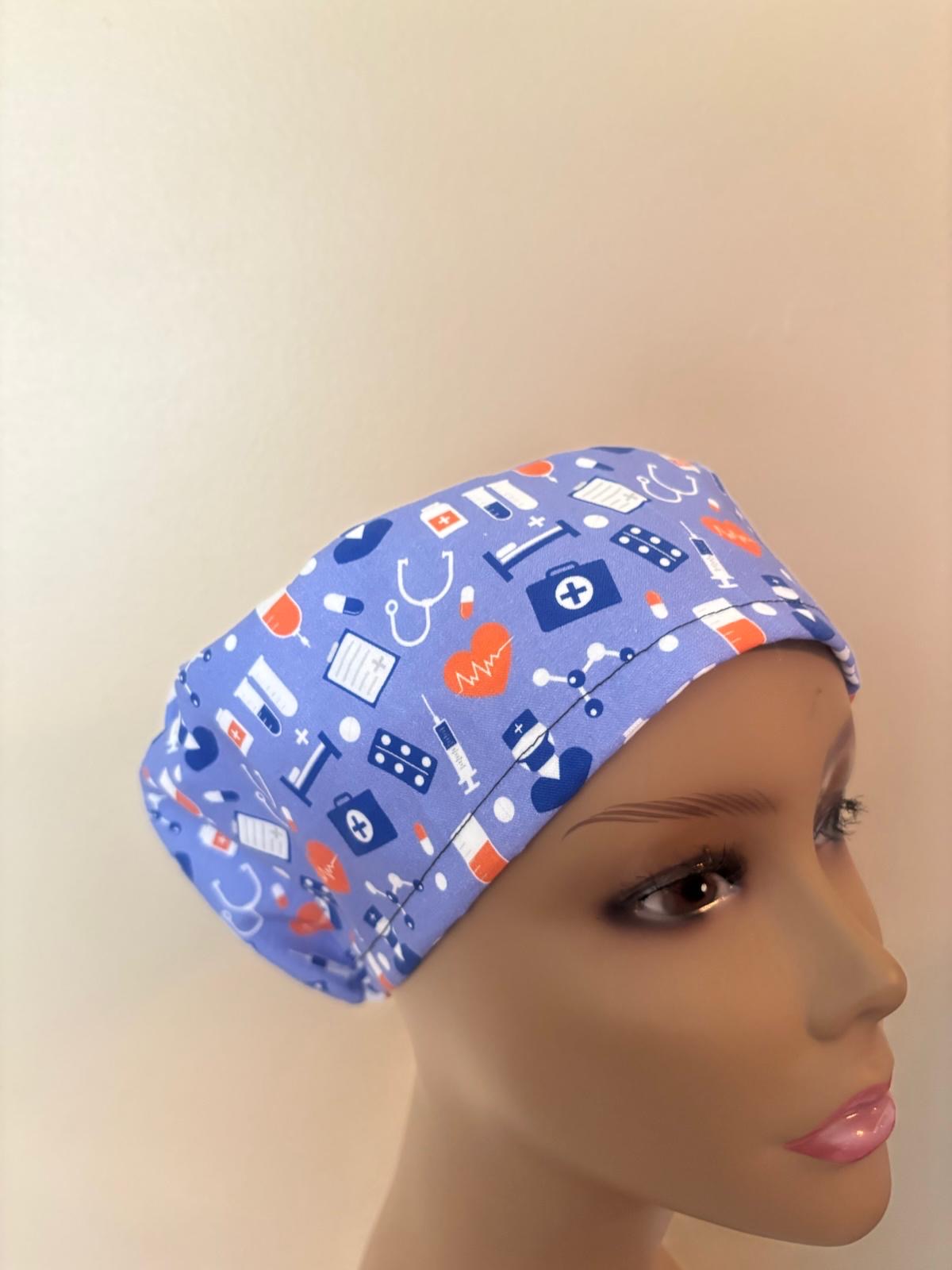 Medical Icons Bouffant Scrub Cap