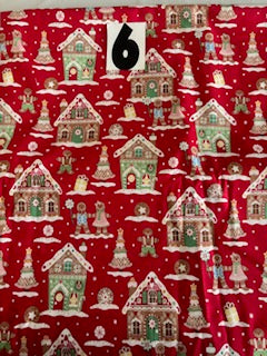 Gingerbread House Christmas Fabric #6