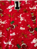 Red Grinch Christmas Fabric #1