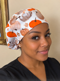 Autumn Pumpkin Handmade Scurb Cap Style #1